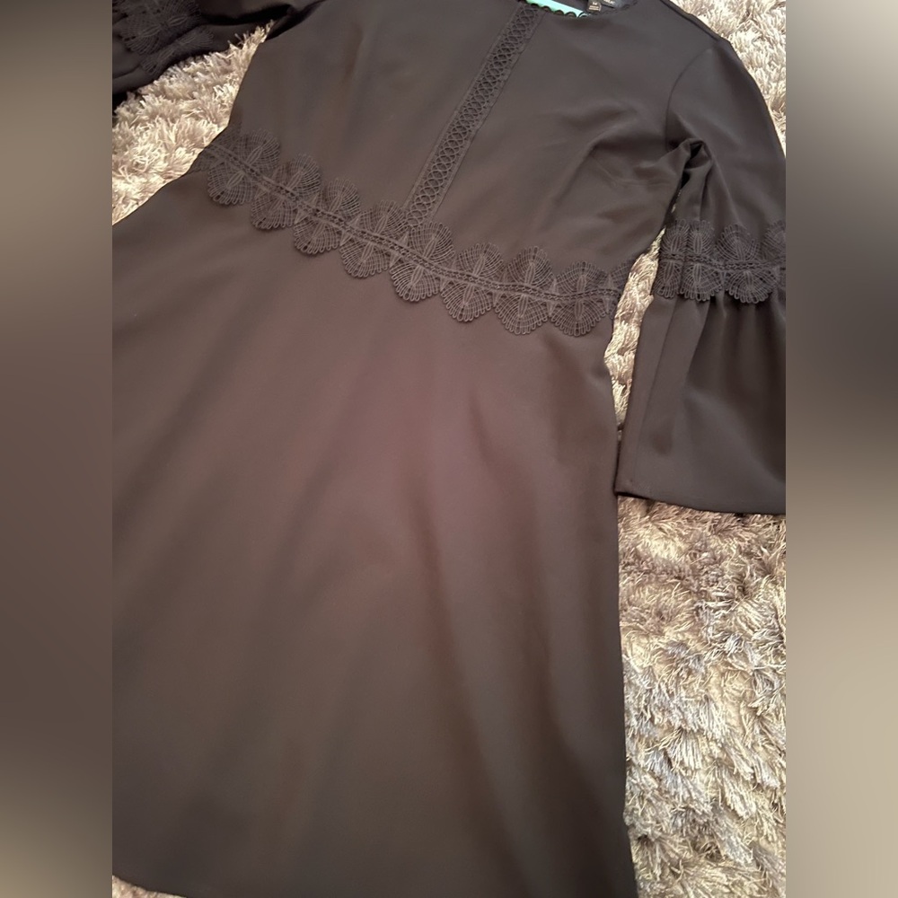 Banana Republic Black Bell Sleeve Dress - Picture 7 of 10